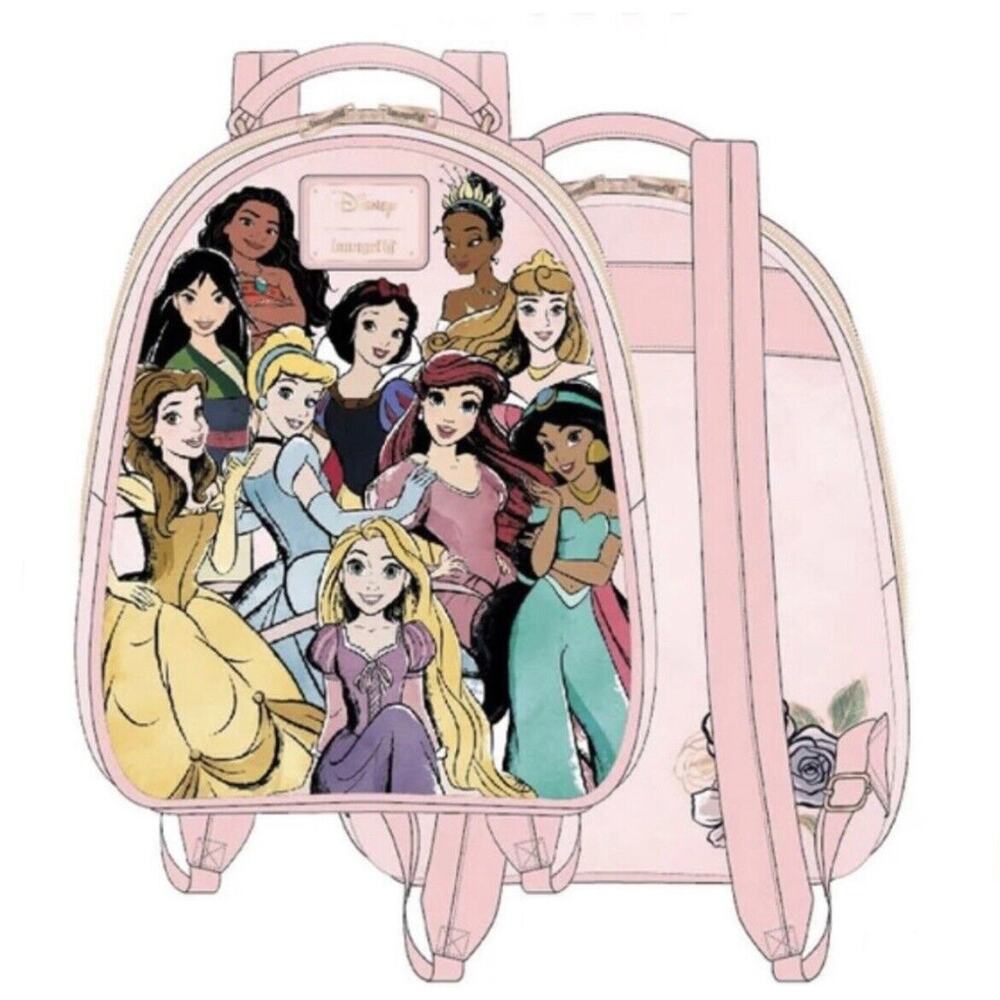 Loungefly Disney Perfectly Pink Princesses Mini Backpack BRAND NEW